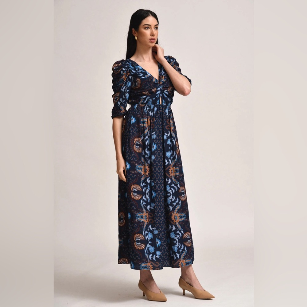 Celina Moon Flavian printed Maxi Dress. Size S. NWOT. MSRP $261